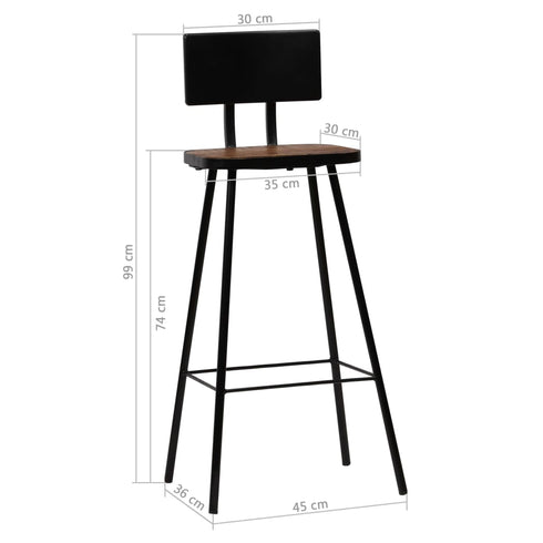 Swen Studio -  5 Piece Bar Set Black
